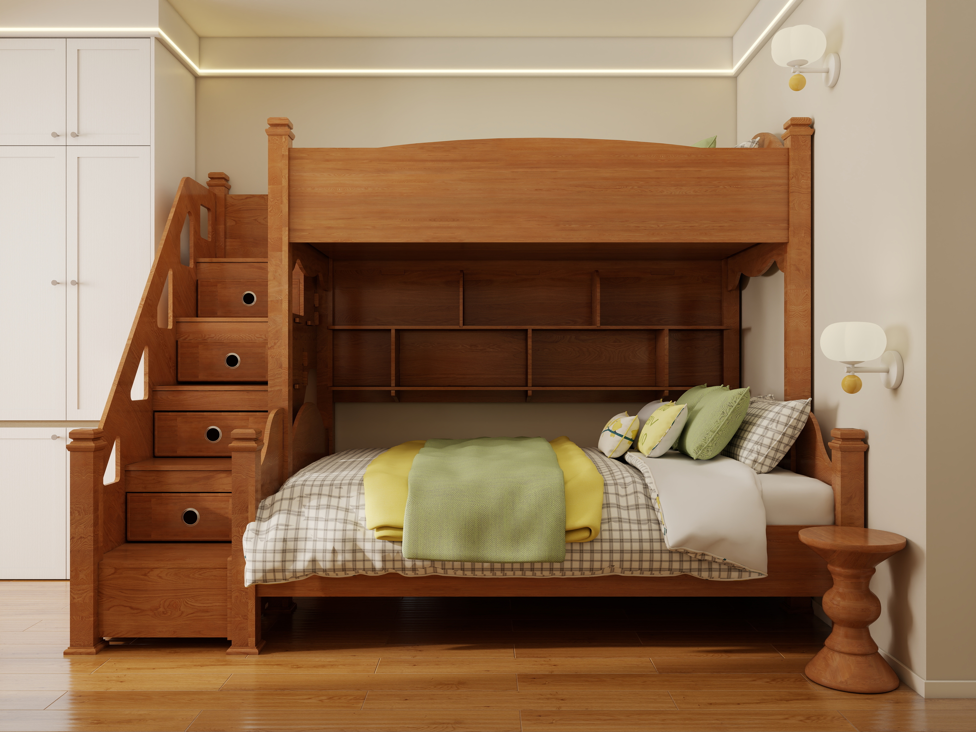 李佳洋-润枫水尚东区-轻法式风格装修效果图