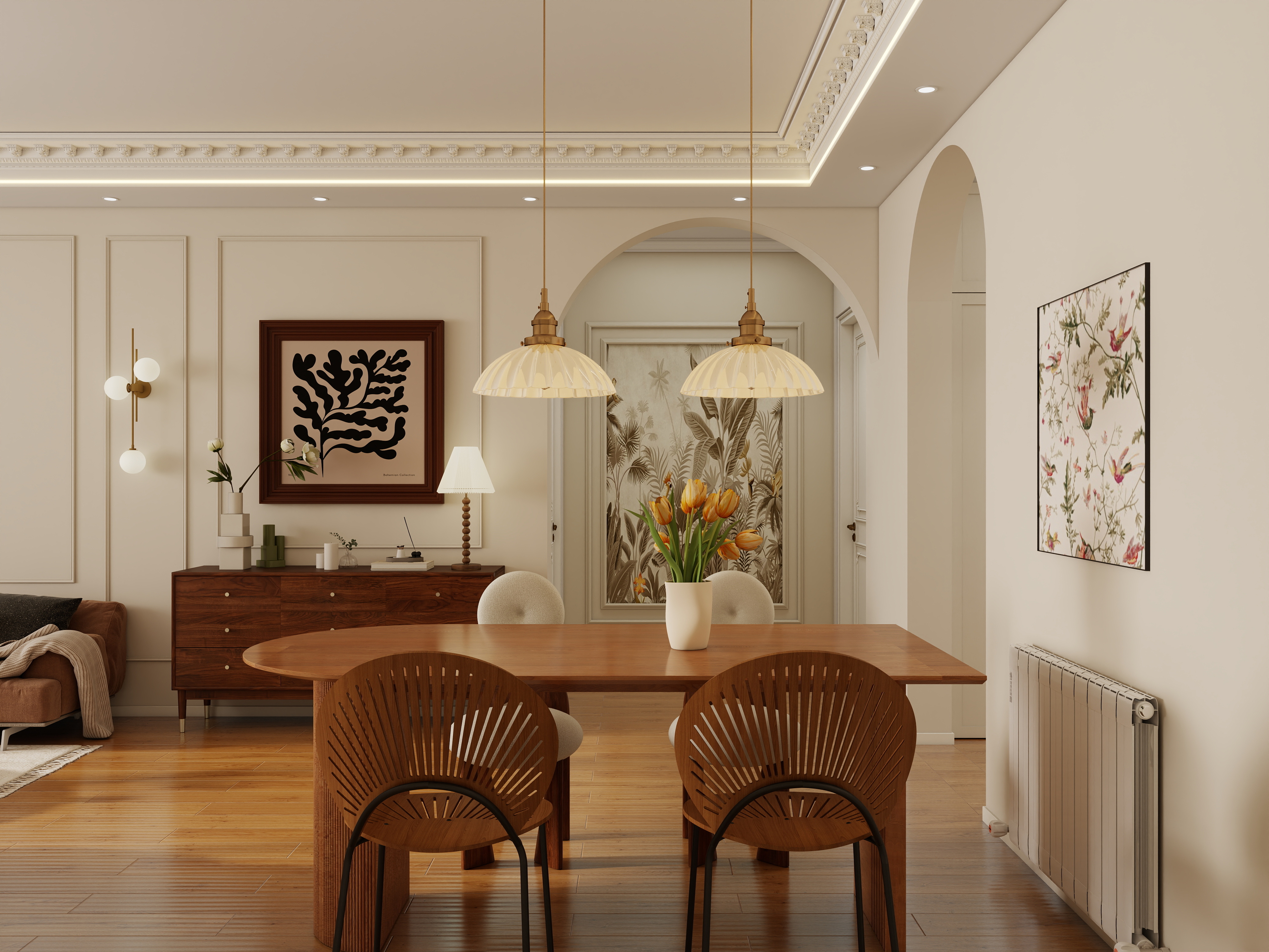 李佳洋-润枫水尚东区-轻法式风格装修效果图