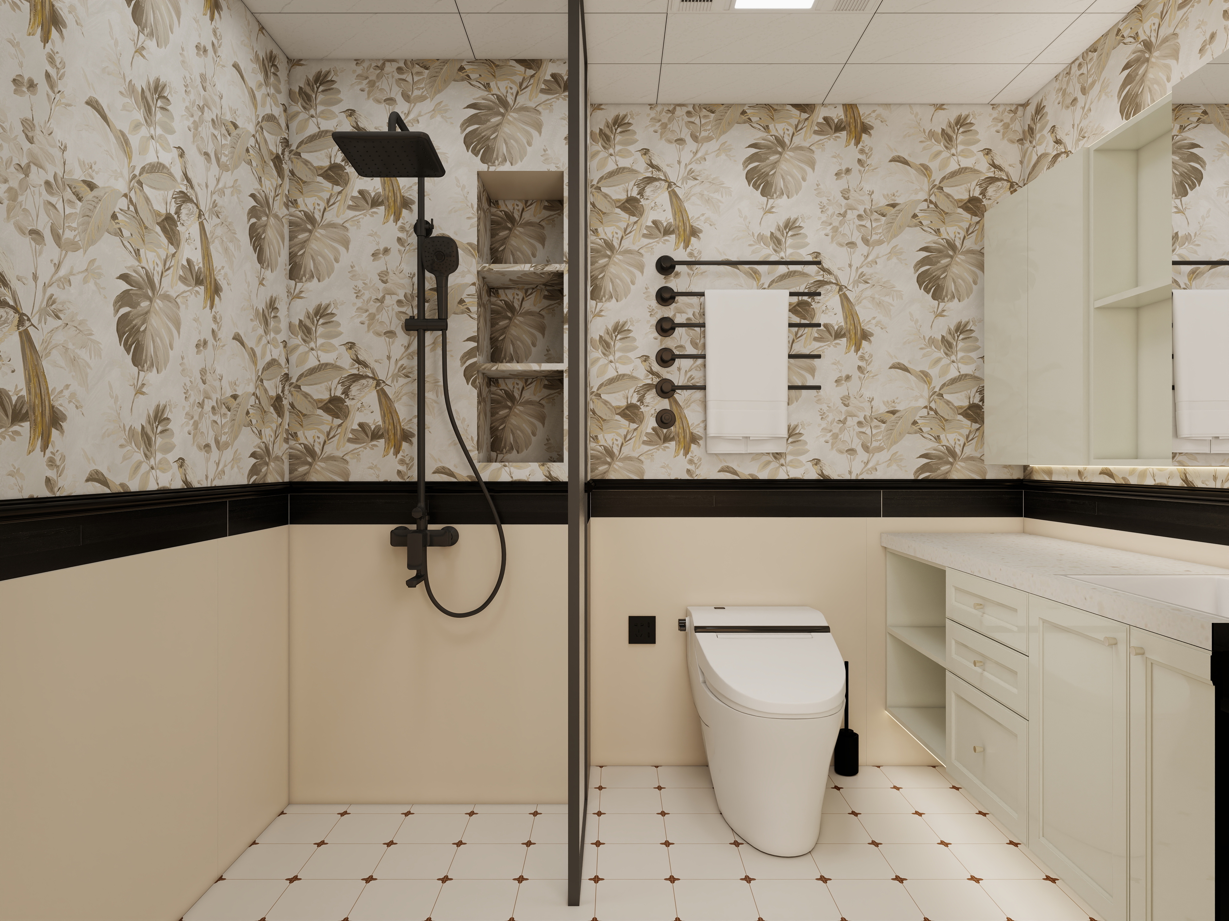 李佳洋-润枫水尚东区-轻法式风格装修效果图