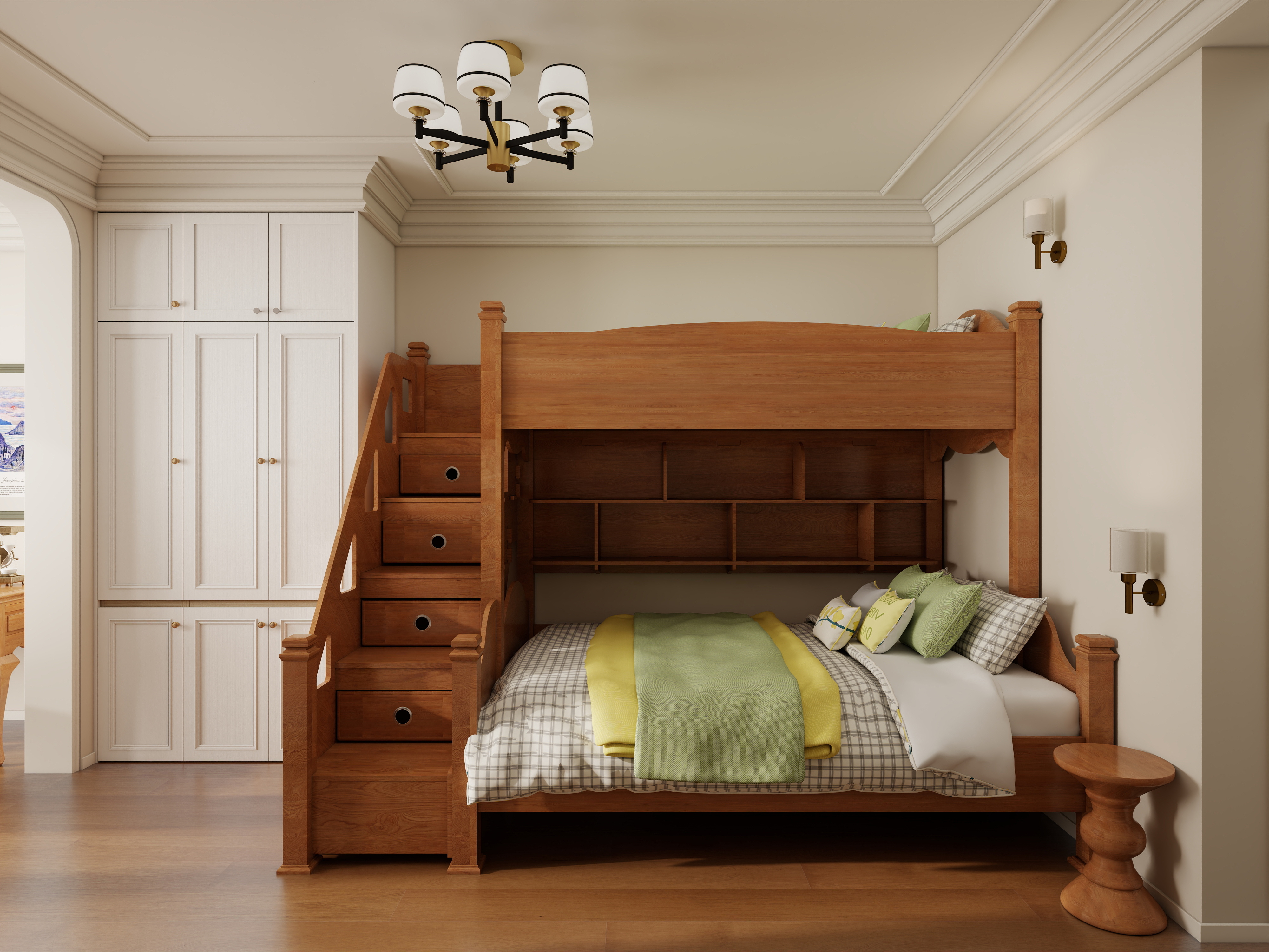 李佳洋-润枫水尚东区-美式风格装修效果图