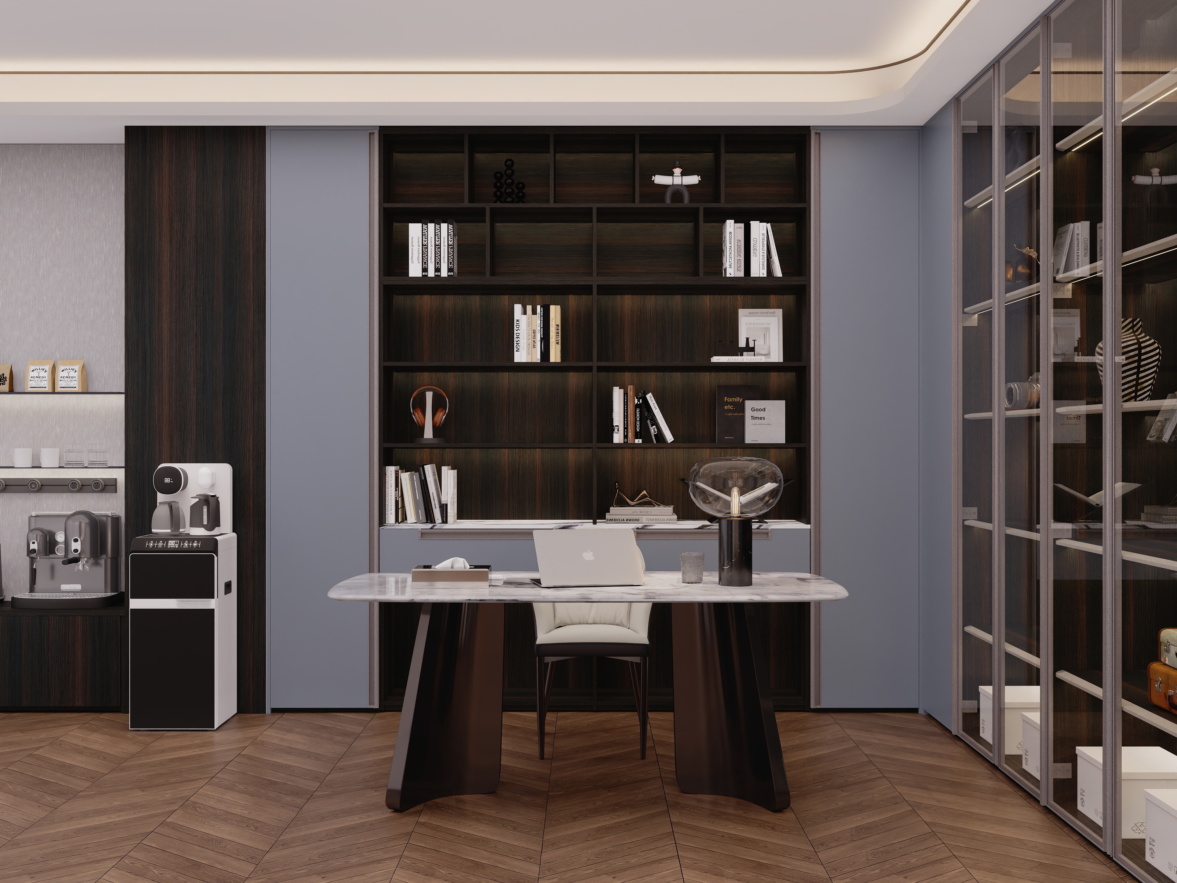 点点设计.-现代极简·多样布局的交互感叠墅装修效果图