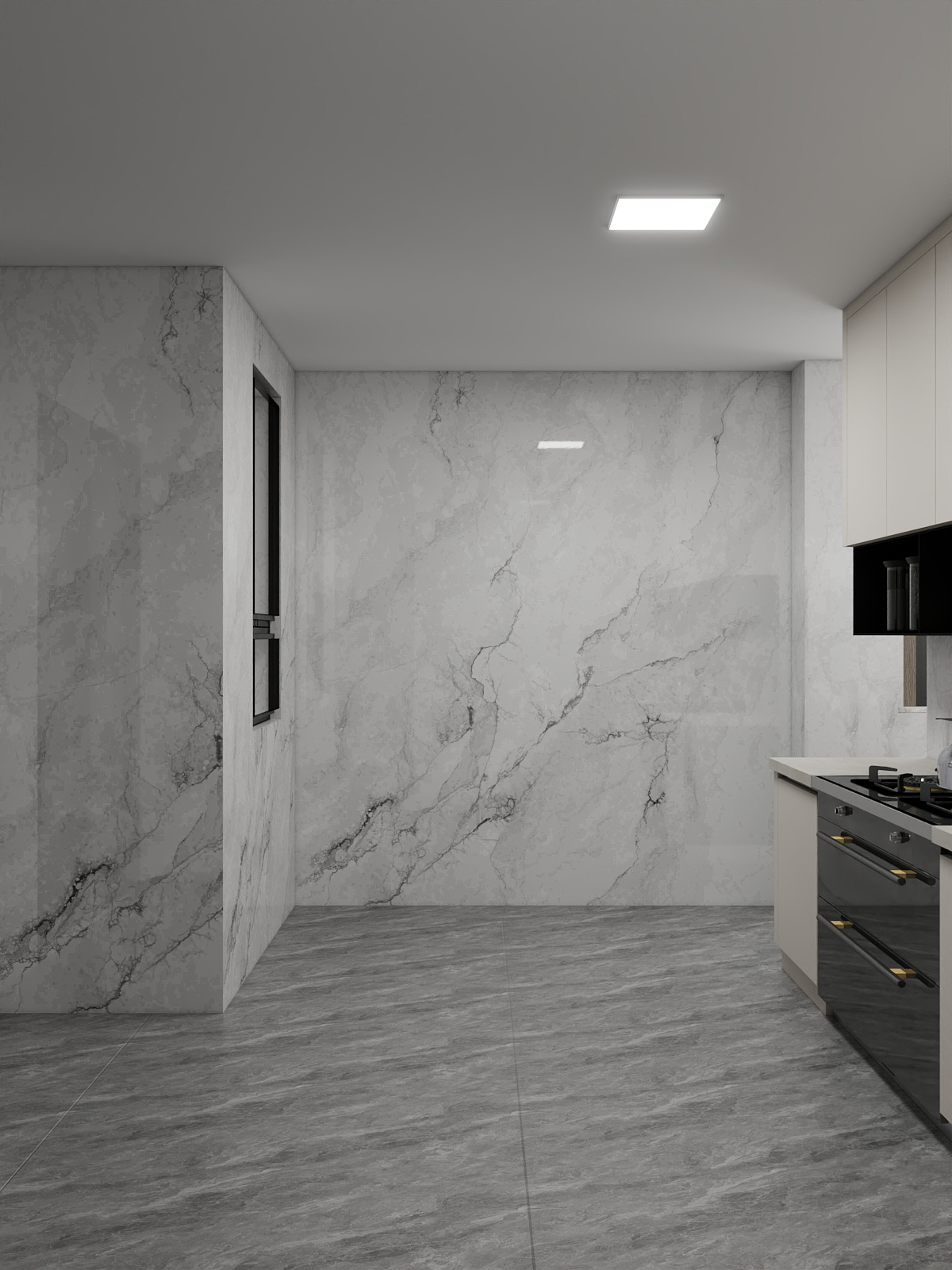 吴爽-139m²现代简约风格装修效果图