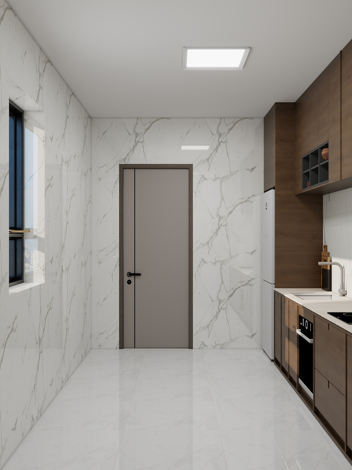 吴爽- 111m²现代简约风格设计装修效果图