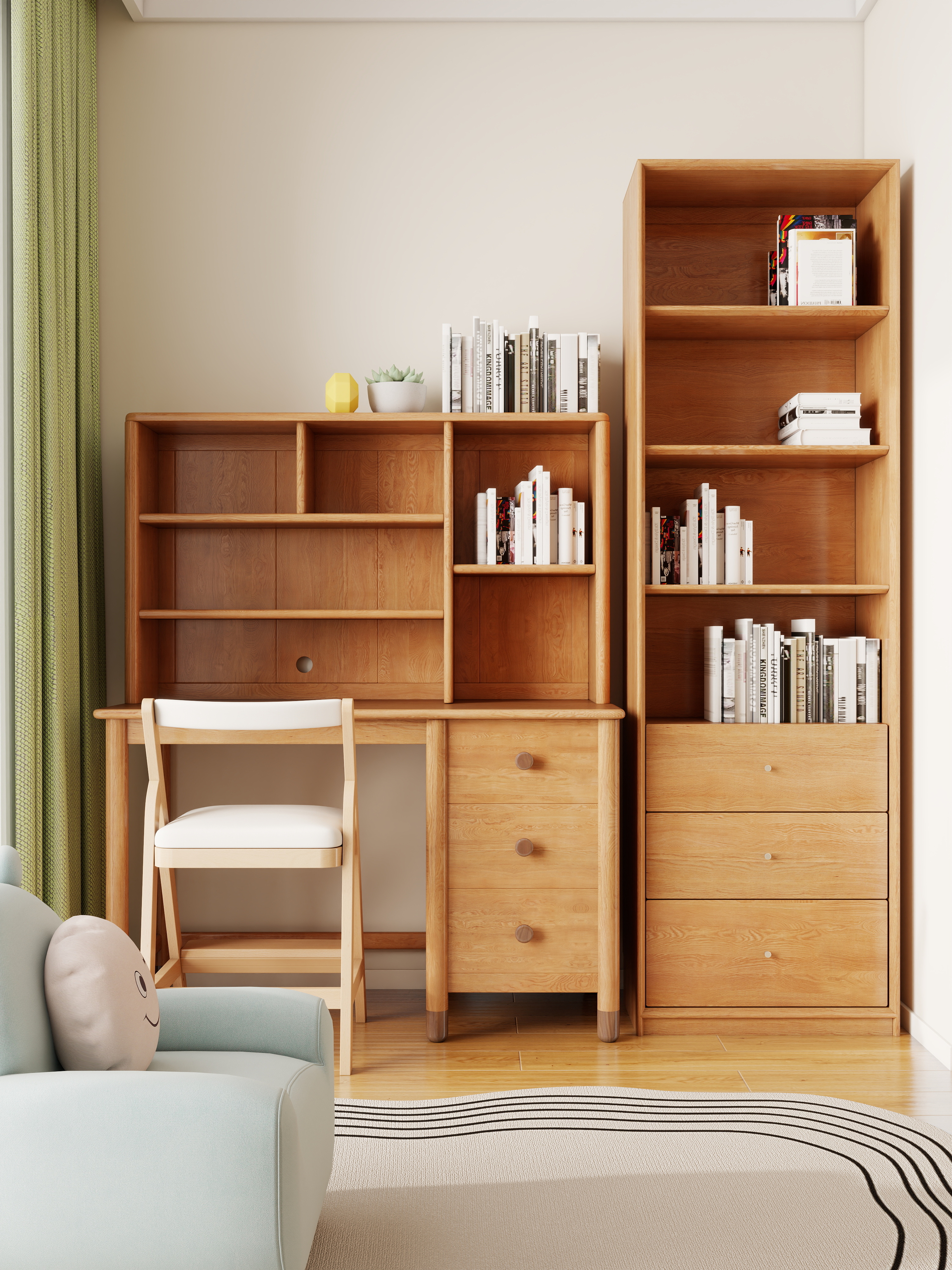 李佳洋-润枫水尚东区-轻法式风格装修效果图