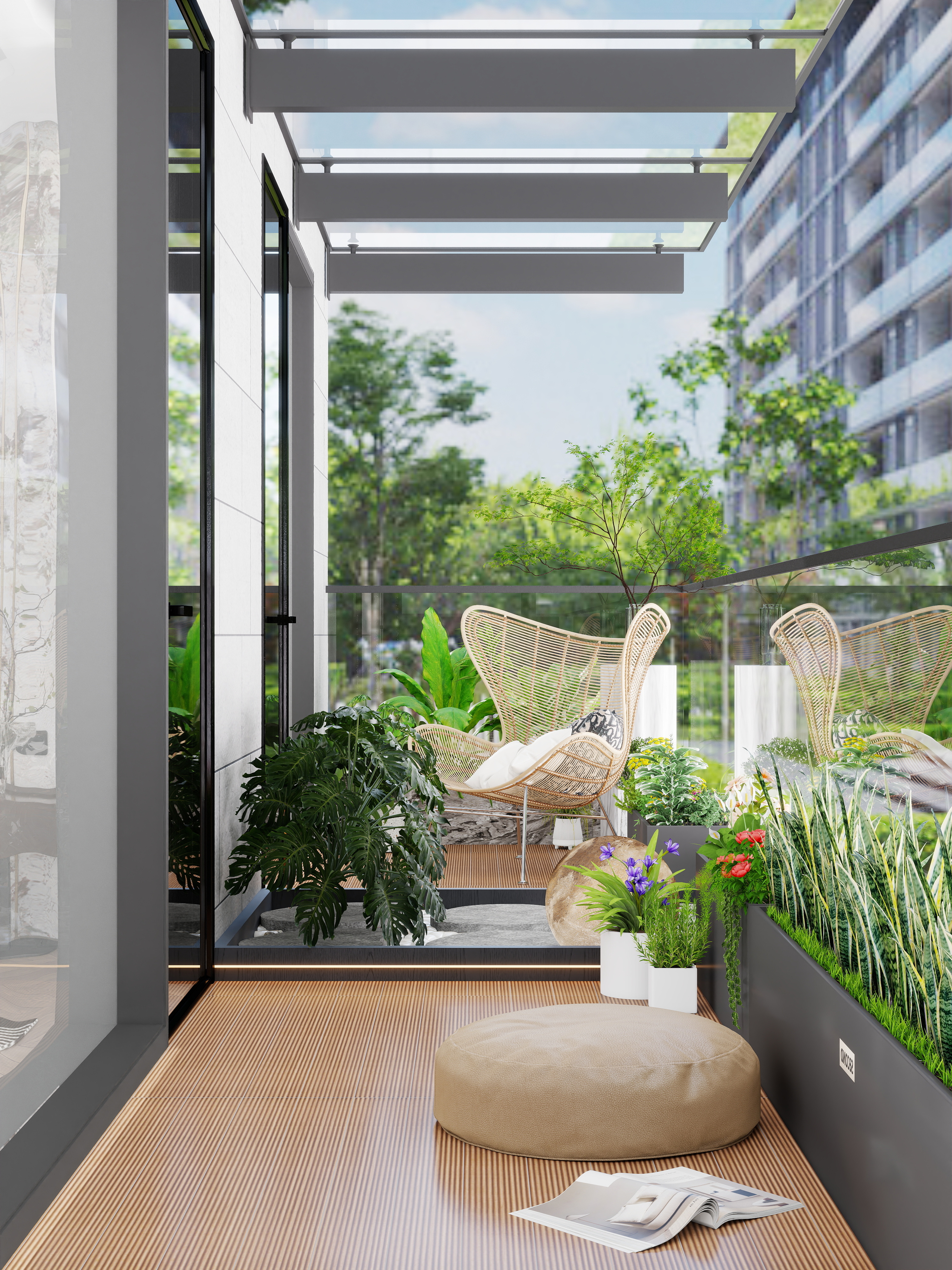 点点设计.-现代极简·多样布局的交互感叠墅装修效果图