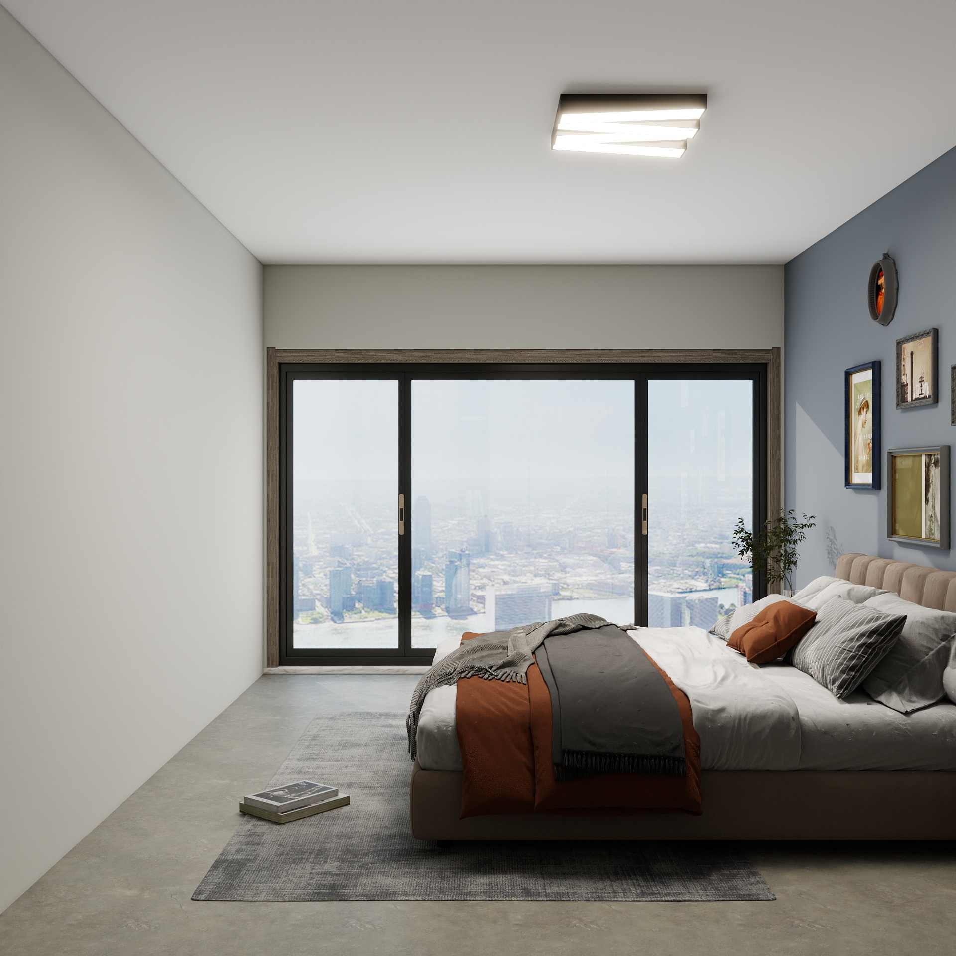 吴爽- 101m²现代新中式风格装修效果图