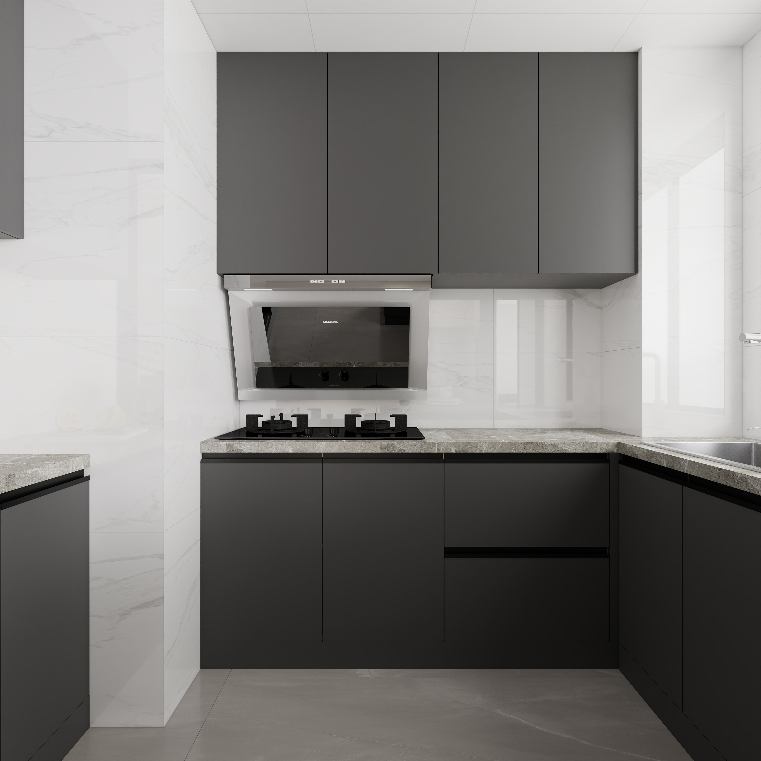 李青越-150平方现代轻奢三居室装修效果图