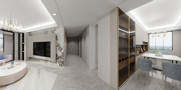 大白设计DBD-蔡厝嘉园04户型125平4房方案-装修设计方案