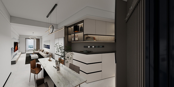 Mr言-现代风格装修效果图-装修设计方案