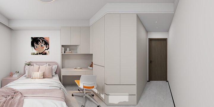 兰陵柏菲伦定制家居-翰林国府21#1-1301-对接柜体-装修设计方案