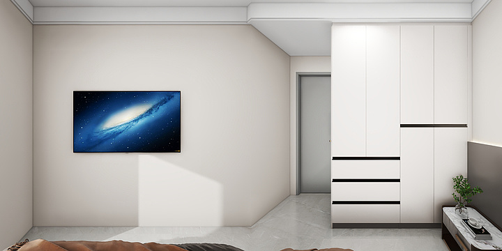 阡陌空间设计-湖畔云筑18号楼1-1-电视背景墙-装修设计方案