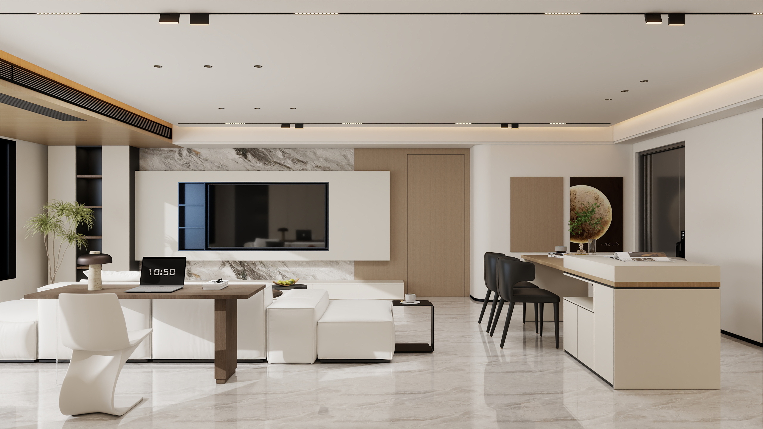 大金空调官方-170㎡隐界高定府邸｜无界收纳对话极简美学-装修设计方案