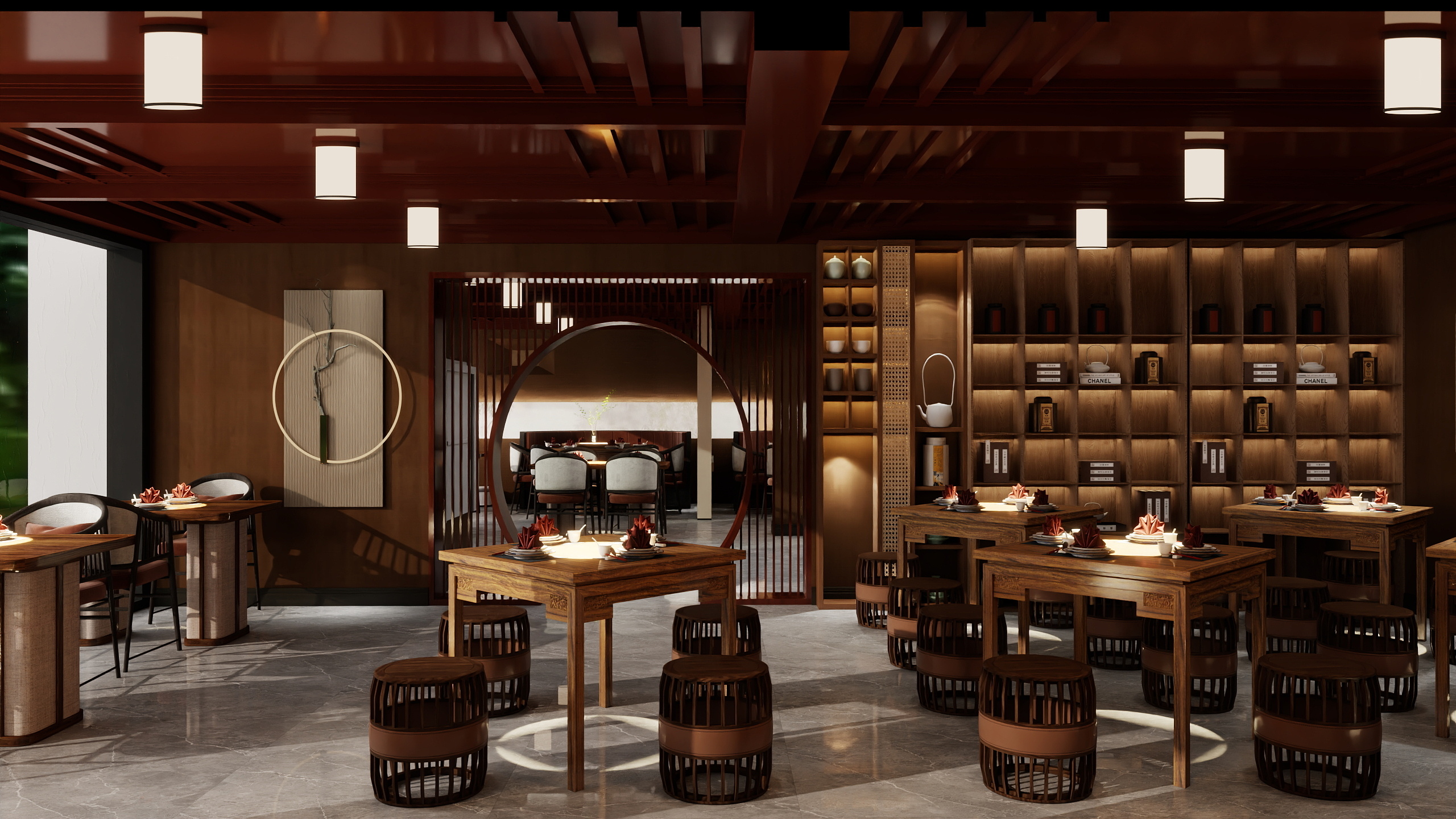 LAIAN李安-中式餐馆130平-装修设计方案