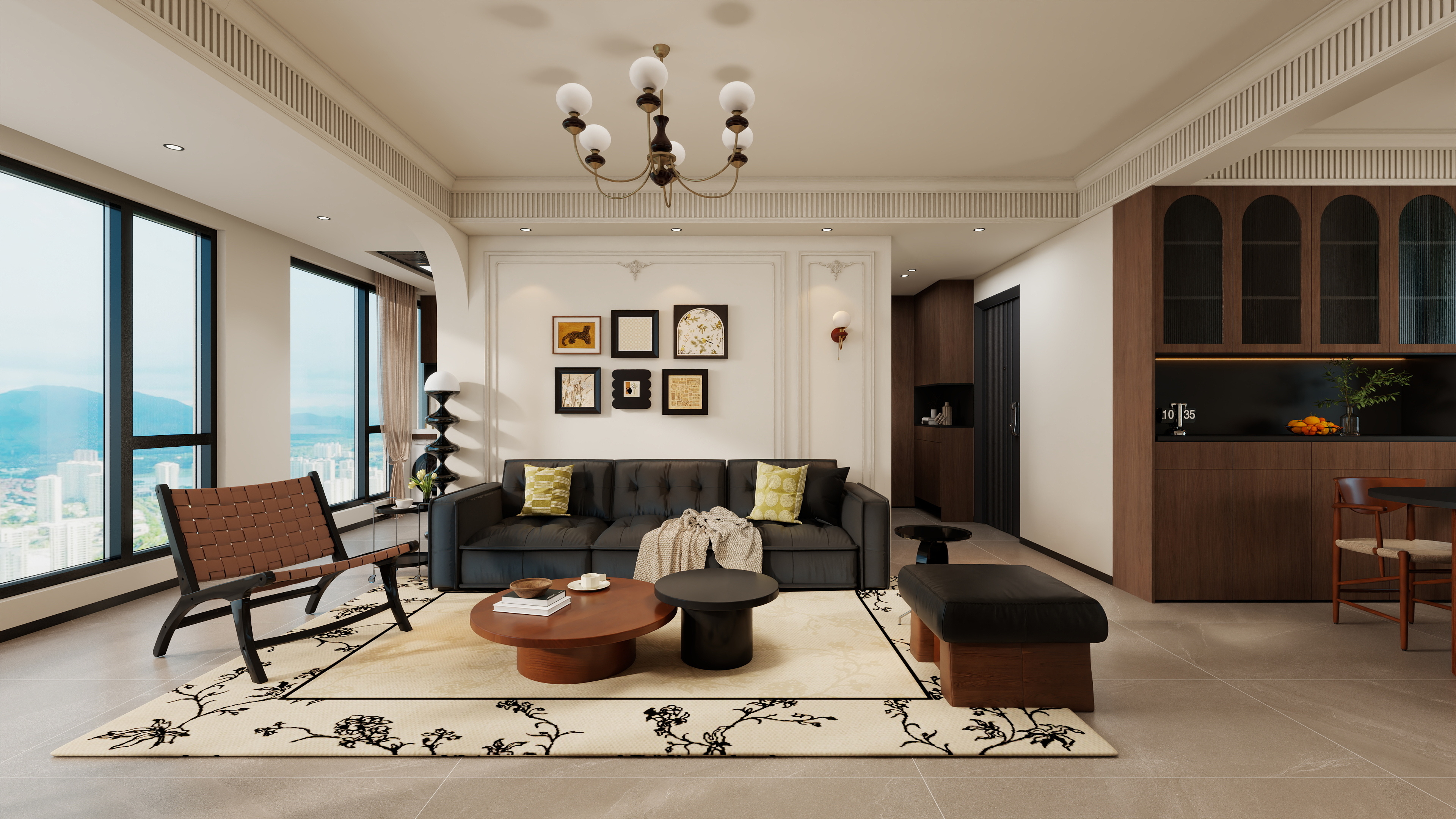 果乐设计-118方复古风格四居室-装修设计方案