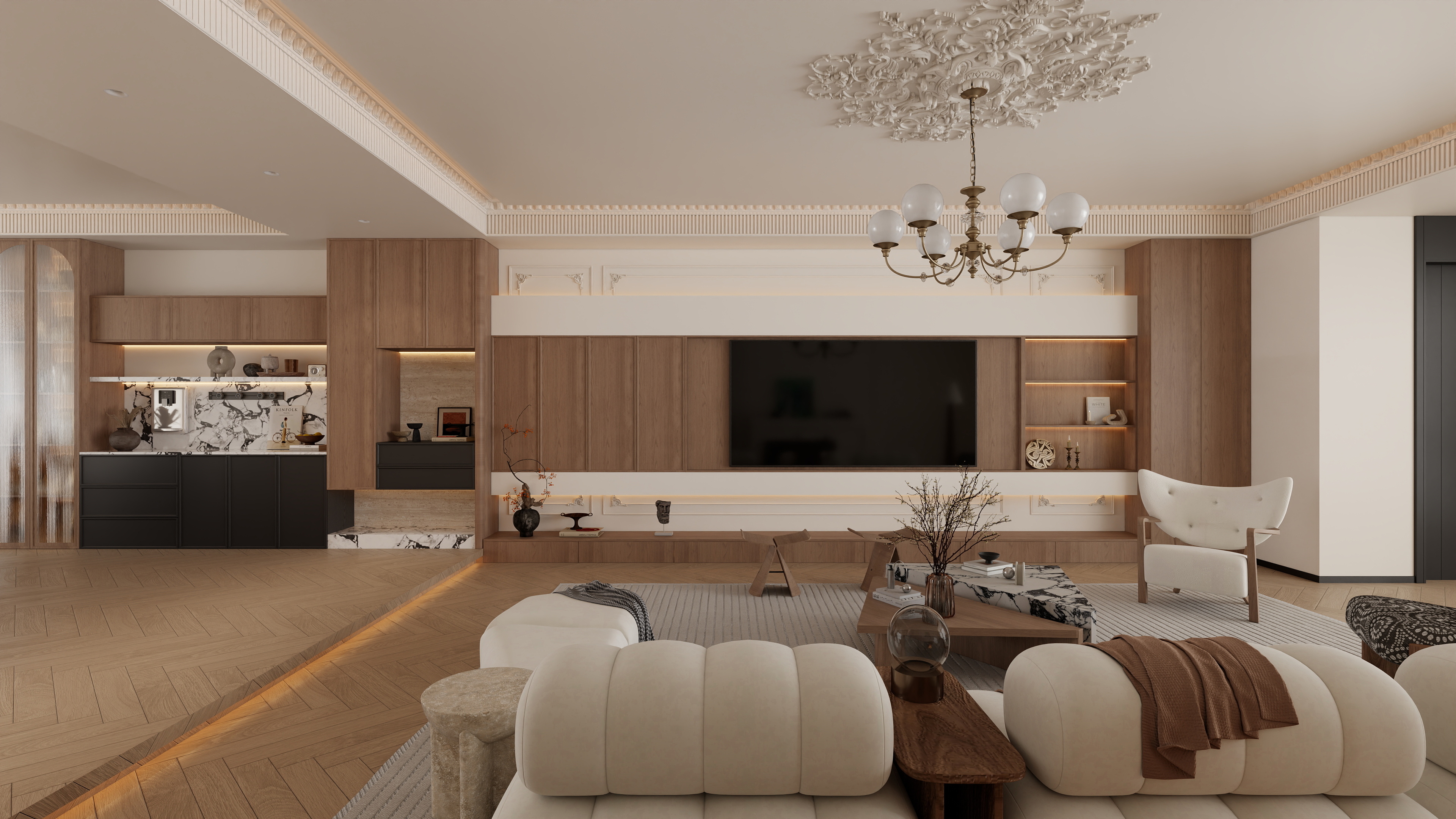 Design丶龙荣-法式中古-装修设计方案