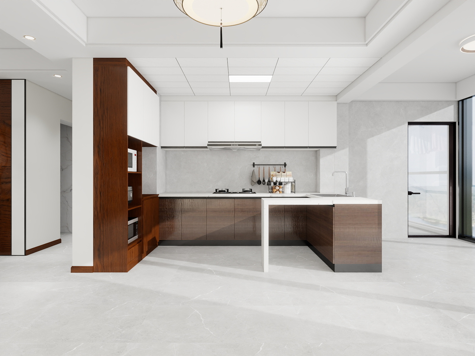 湛智华-新中式161平4房 碧园紫荆城装修效果图