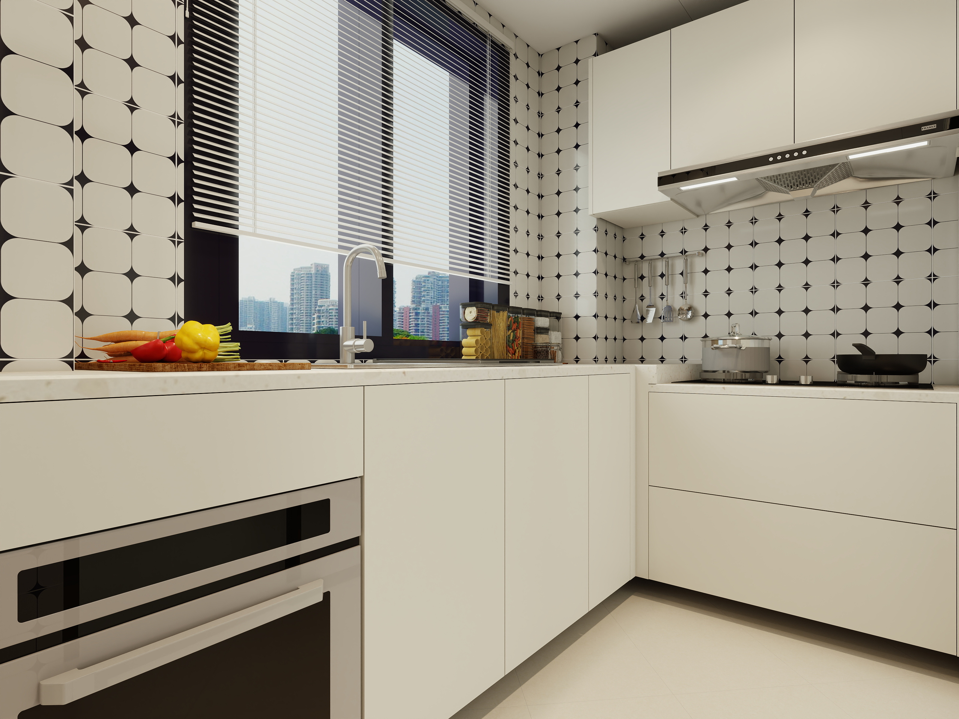 沐禾居设计工作室-92㎡3室装修效果图