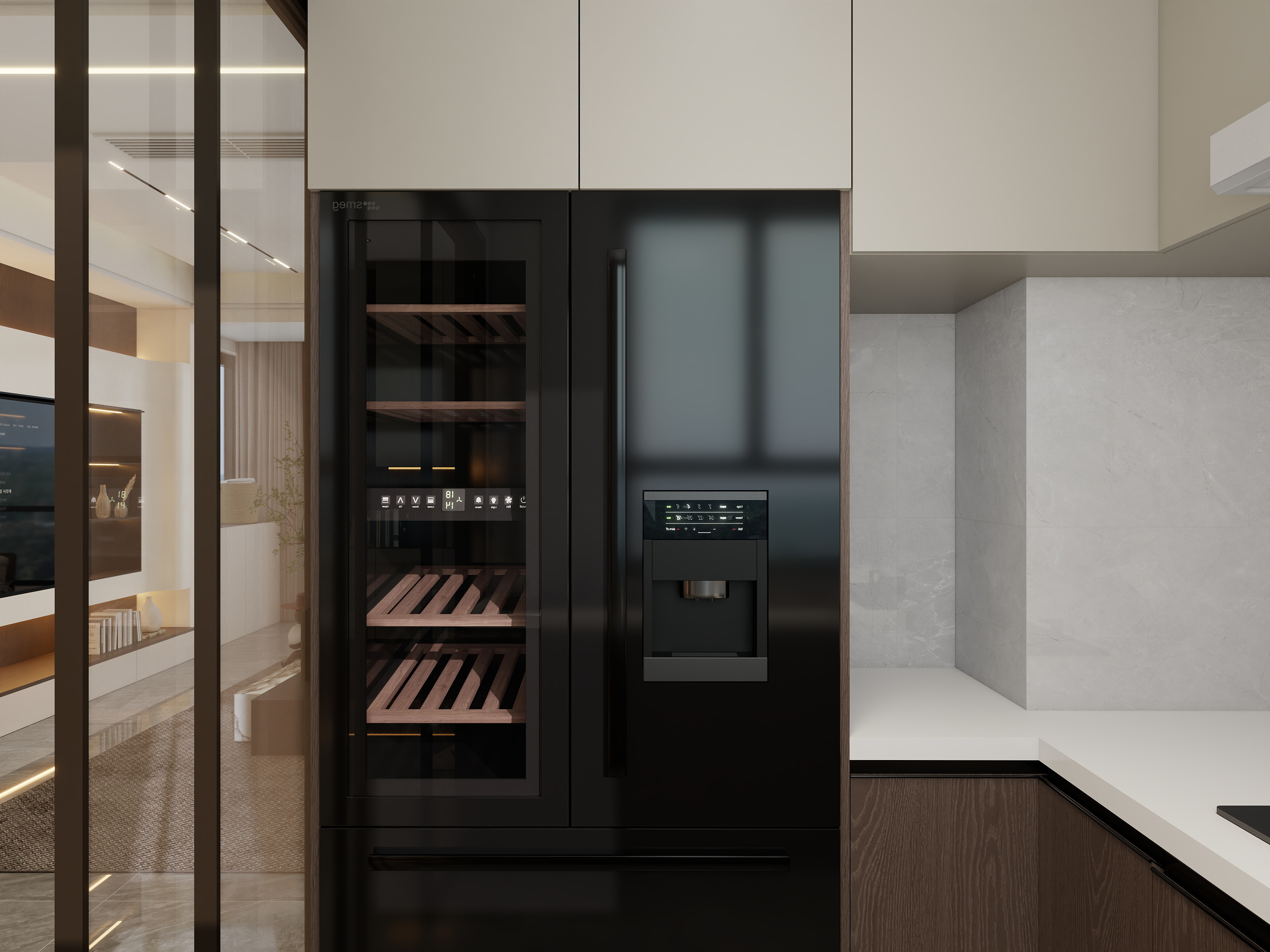 李青越-109平现代风格三居室装修效果图