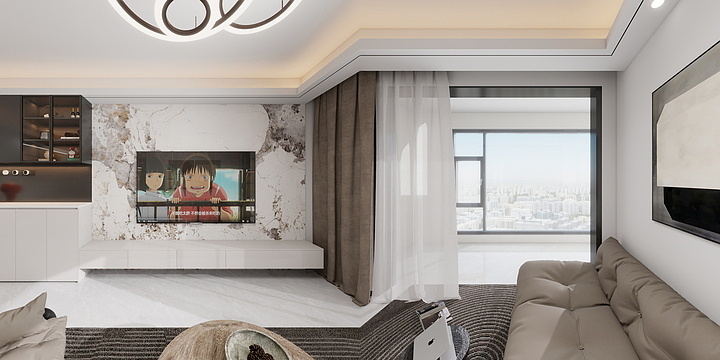 渐层-招商雍润府104㎡3室-装修设计方案