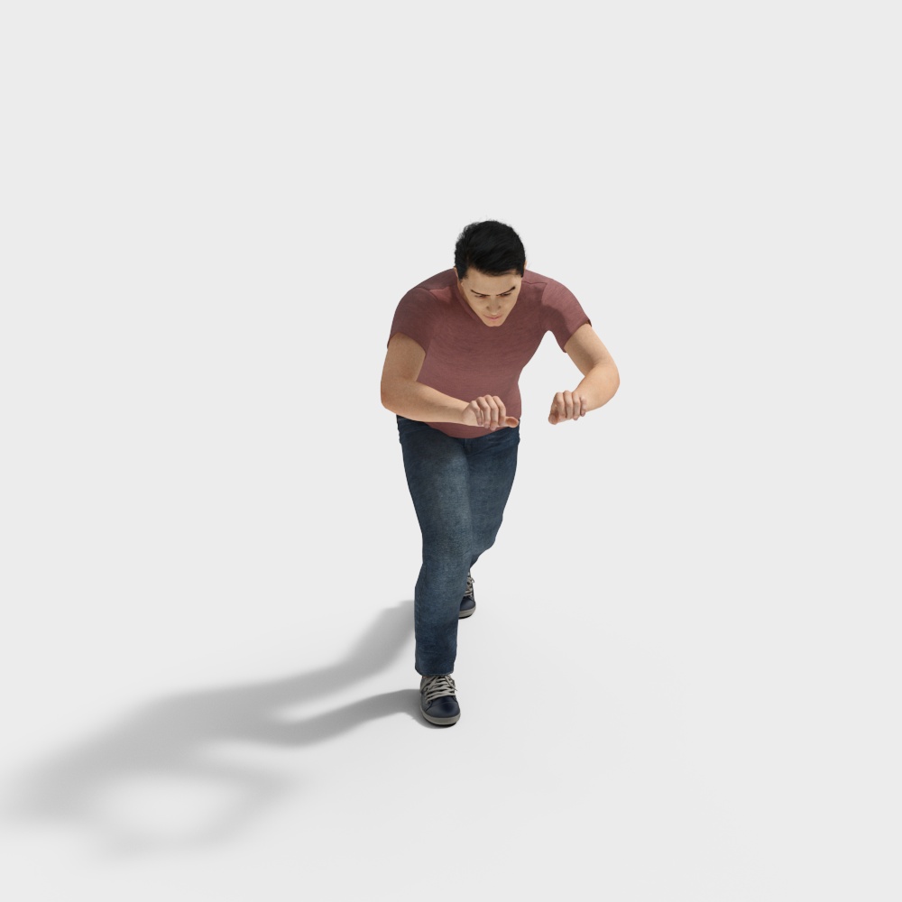 男园丁3D模型