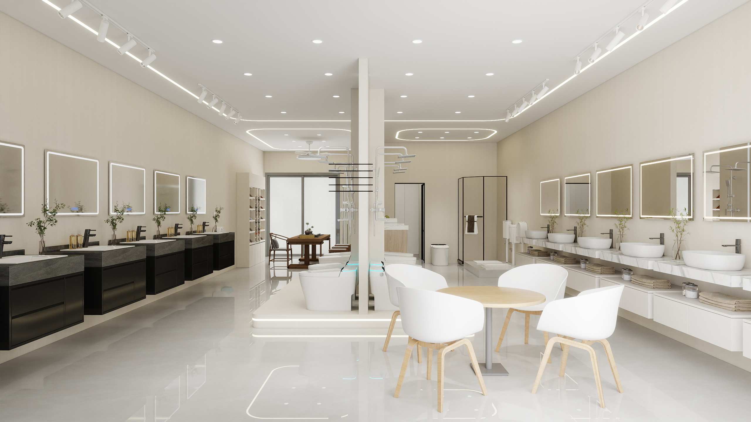 宅美国际丨设计-卫浴展厅-装修设计方案