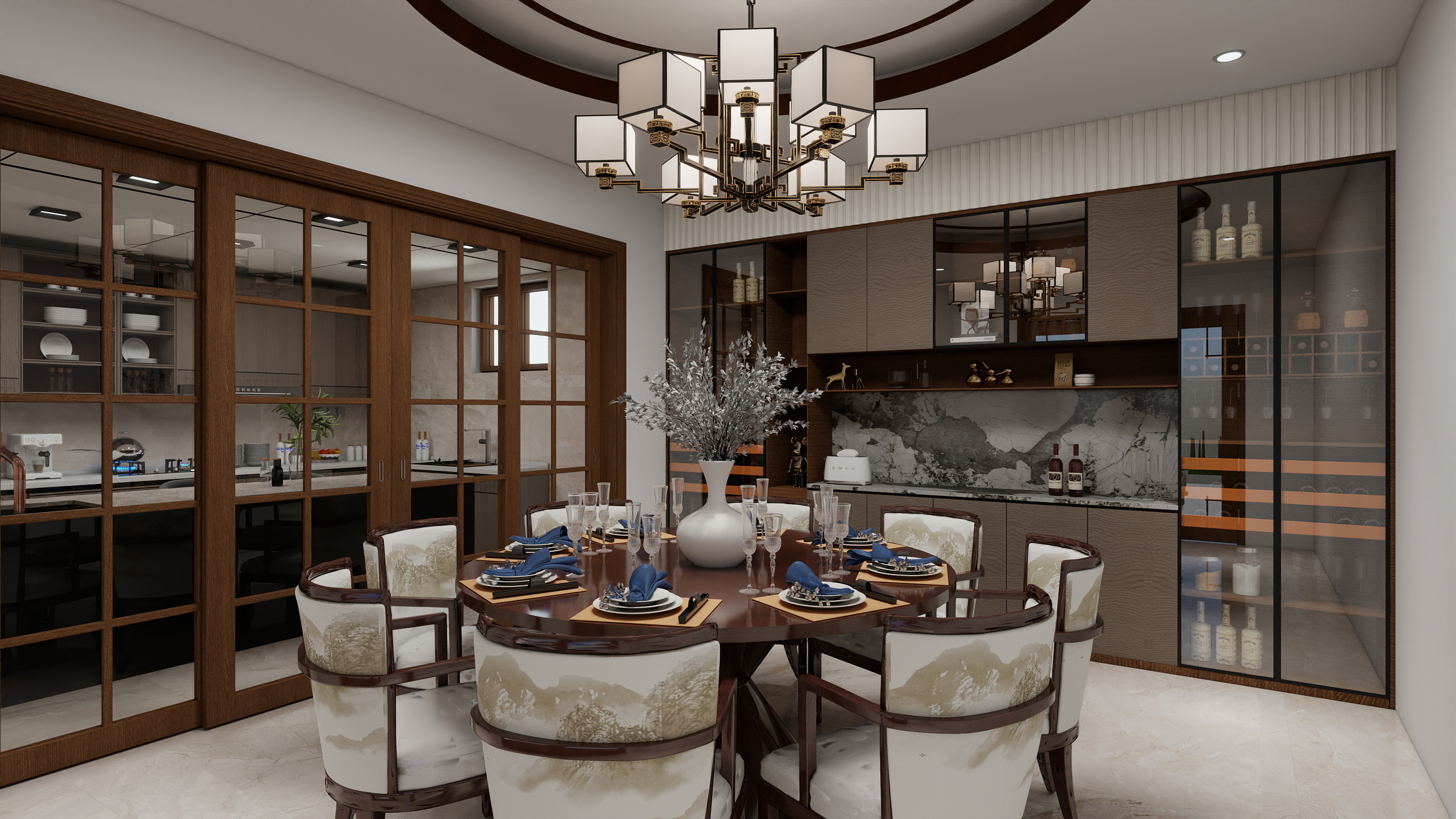 青云设计装饰-中式庭院装修效果图