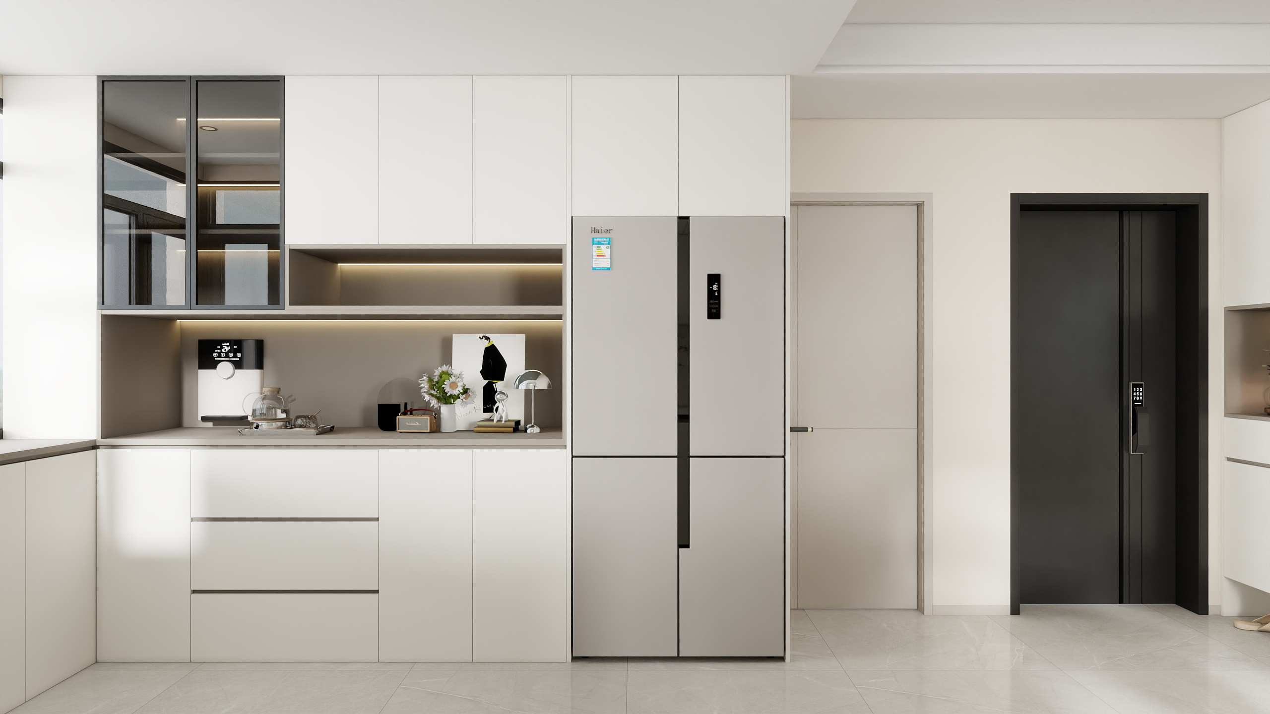 李青越-88平方现代简约两居室装修效果图