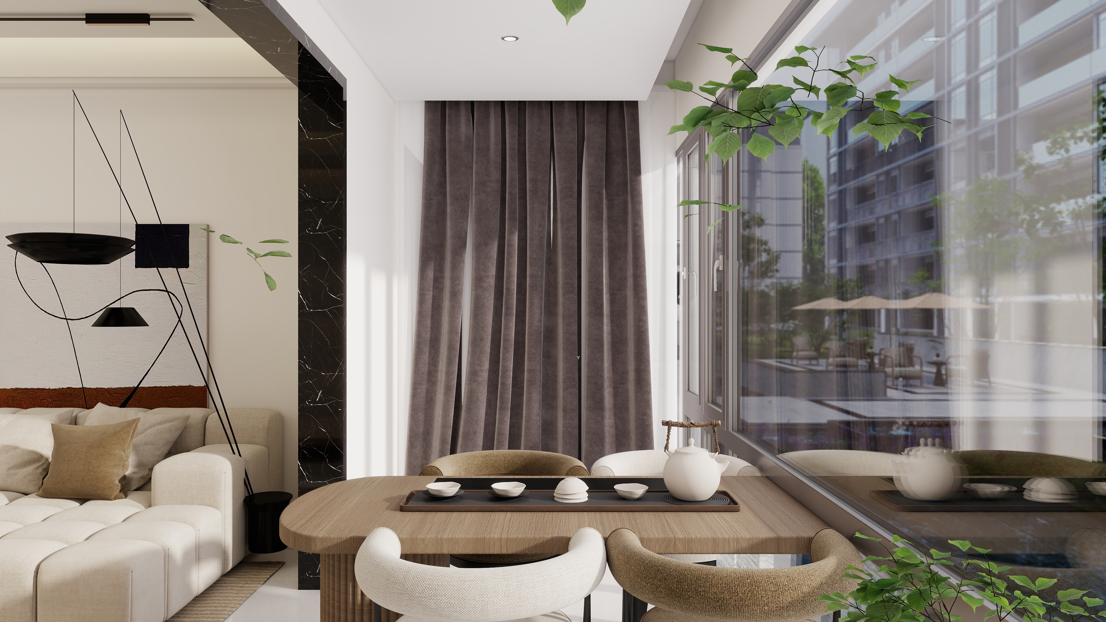 王王睡不醒-博澳城2502平面装修效果图