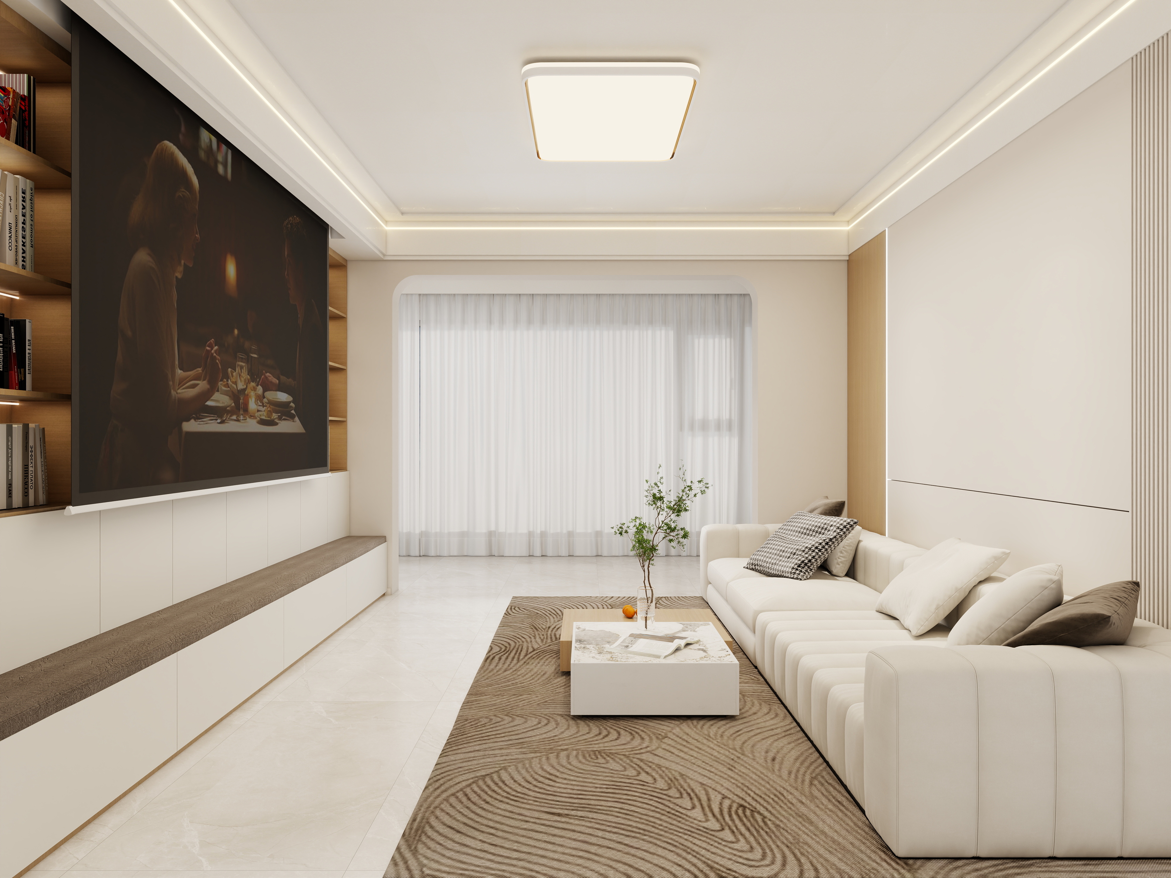 壹诺设计工作室-127㎡4室-原木风装修效果图