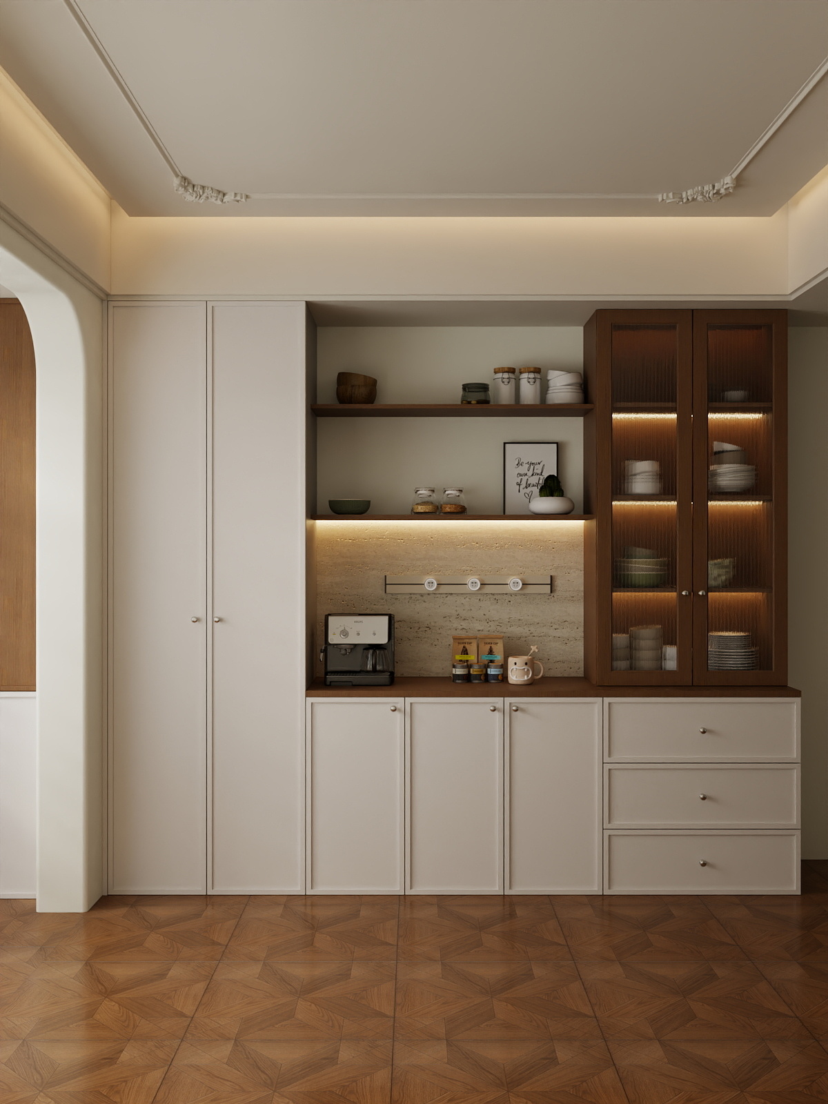 A周素人设计-125平混搭装修效果图