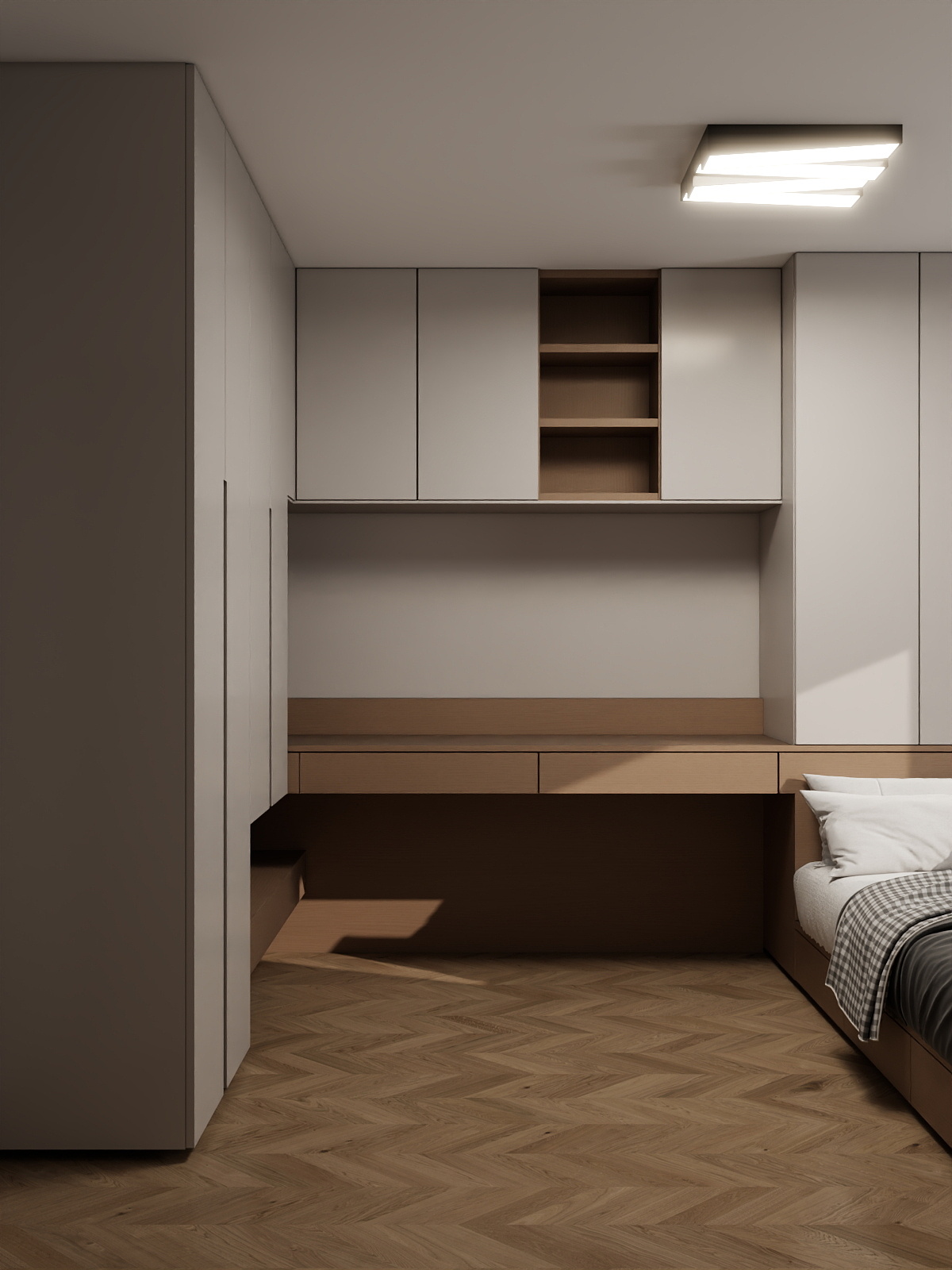 吴爽-90m²现代简约风格设计装修效果图