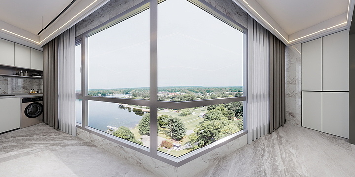 六安装饰设计-黄-珺悦府115平-装修设计方案