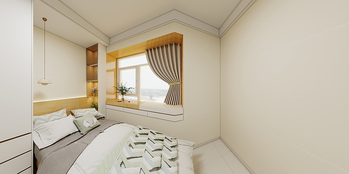 尚合建筑空间设计-壹号公园2期2-1-1803-108户型-装修设计方案