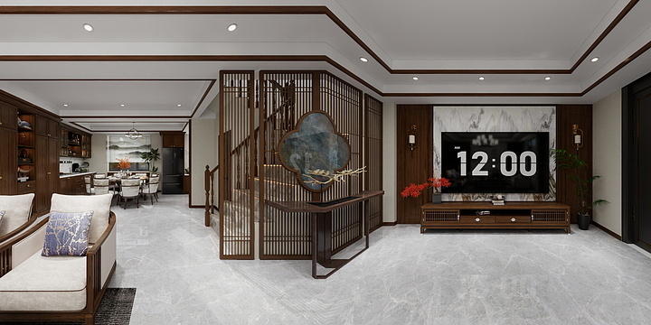 嵇木咏道-岫岩联排别墅-装修设计方案