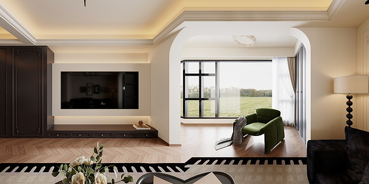 白鹤Design-鼎湖未来云城法式-装修设计方案