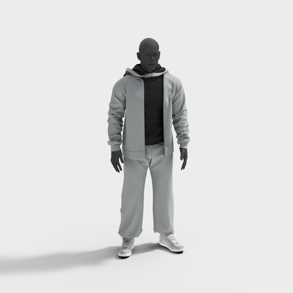 男装模特3D模型