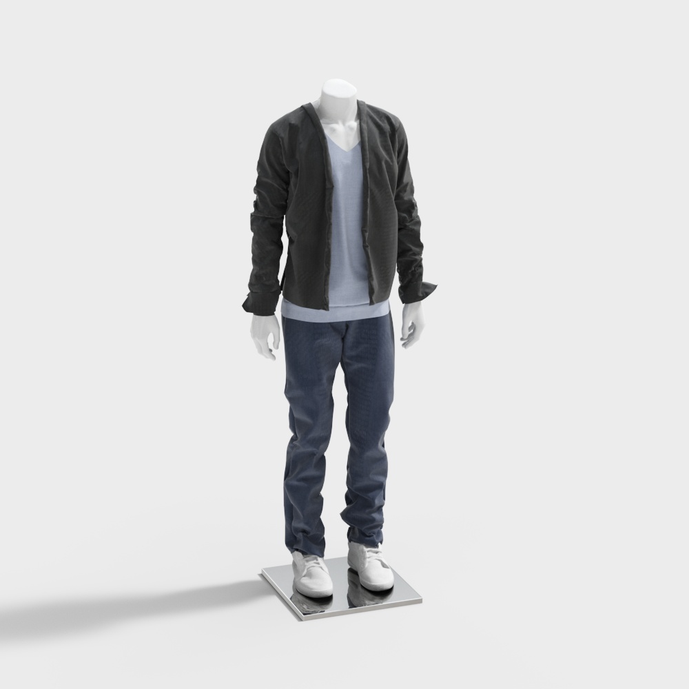 男装模特3D模型