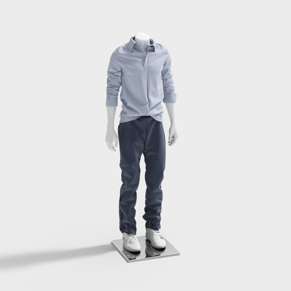 男装模特3D模型