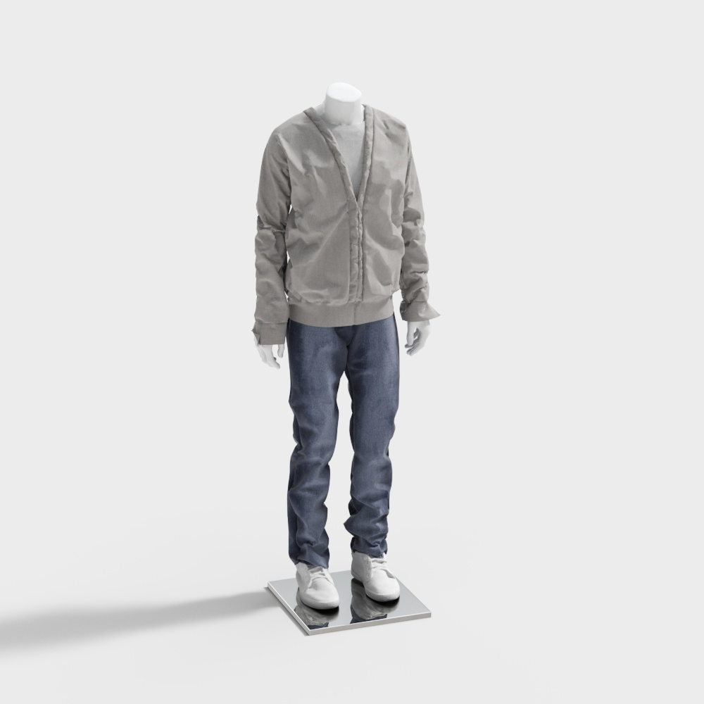 男装模特3D模型