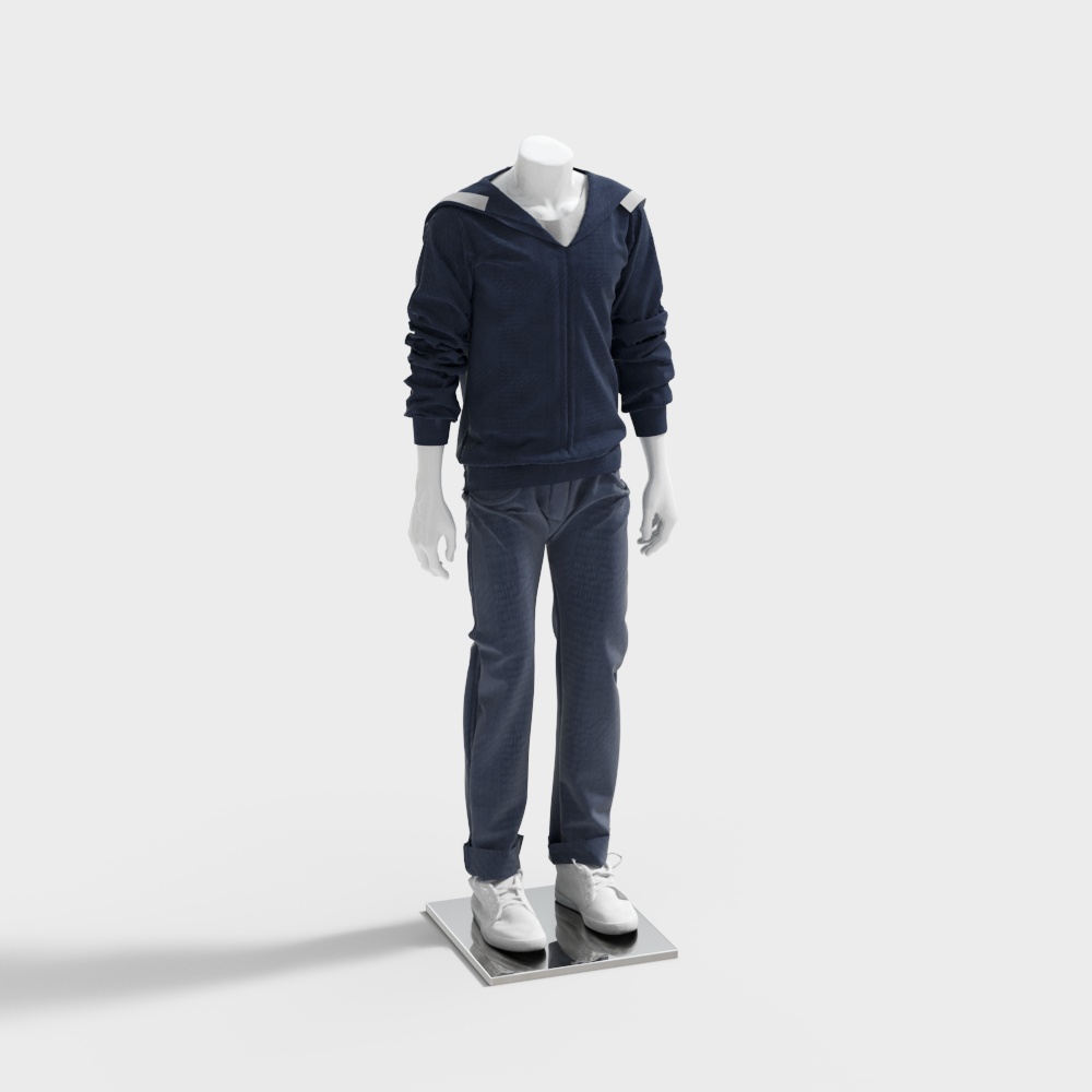 男装模特3D模型
