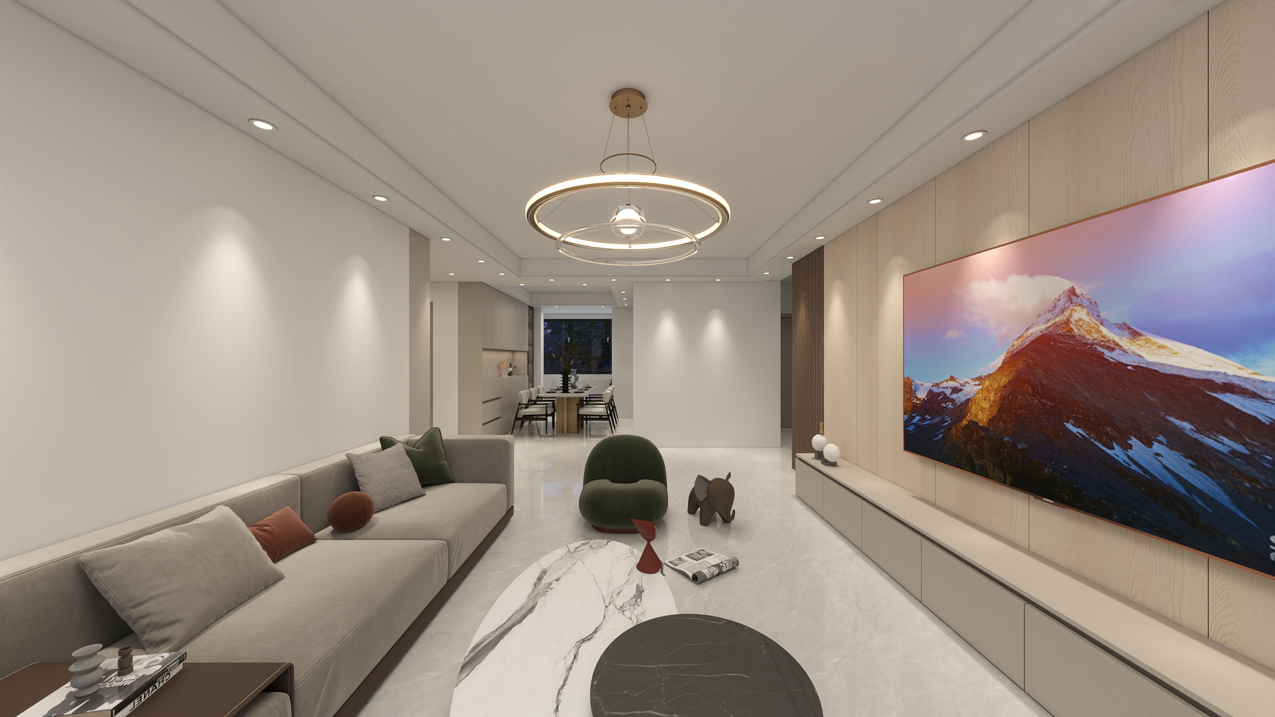 木高家居-东郡天下现代简约111㎡3室-装修设计方案