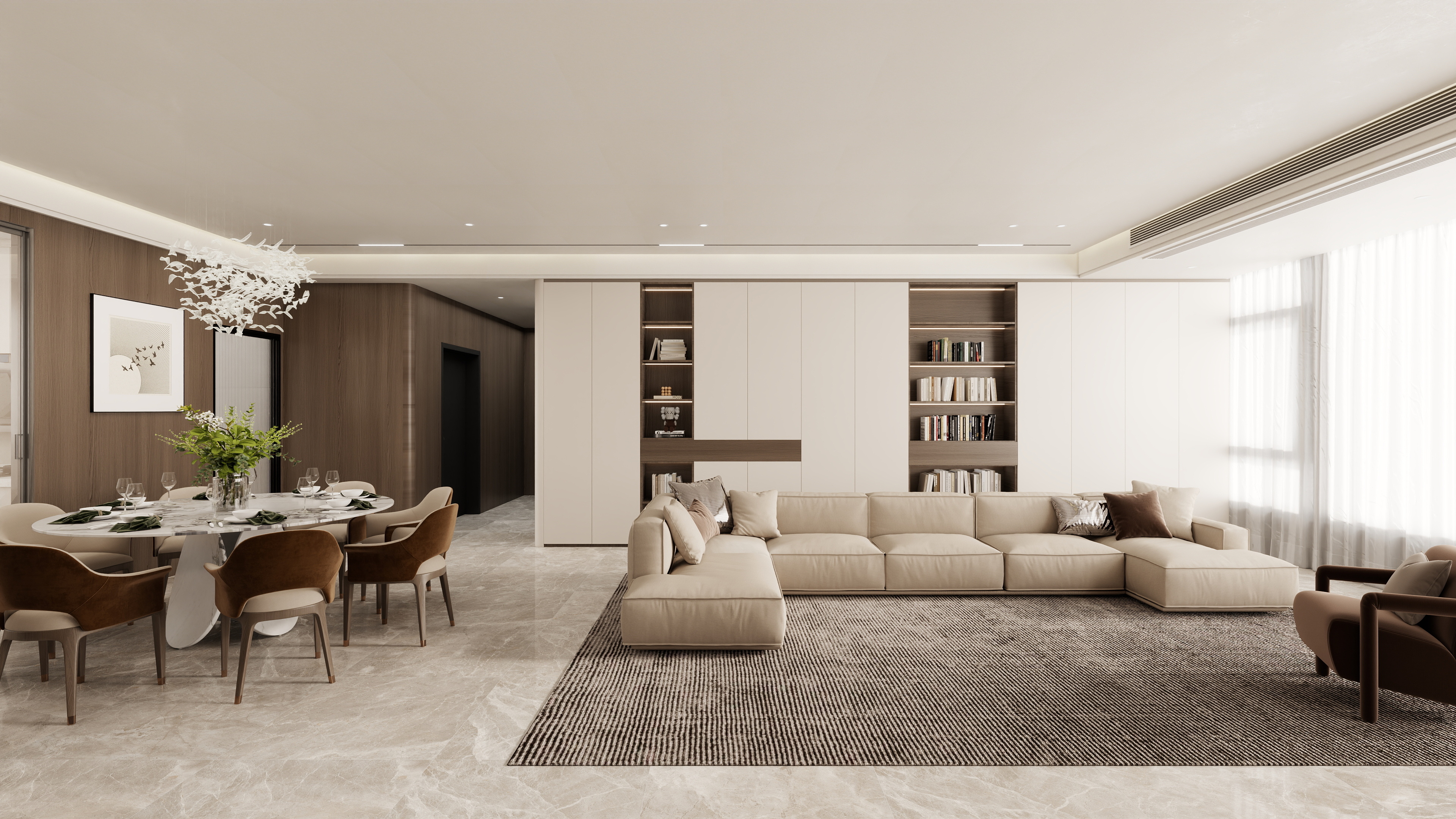 壹诺设计工作室-意式简约装修效果图