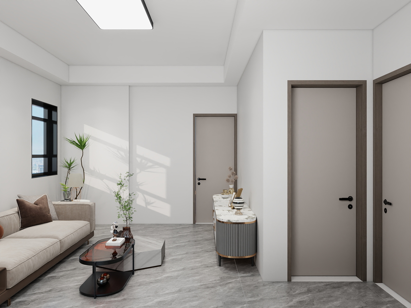 吴爽-57m²现代简约风格装修效果图