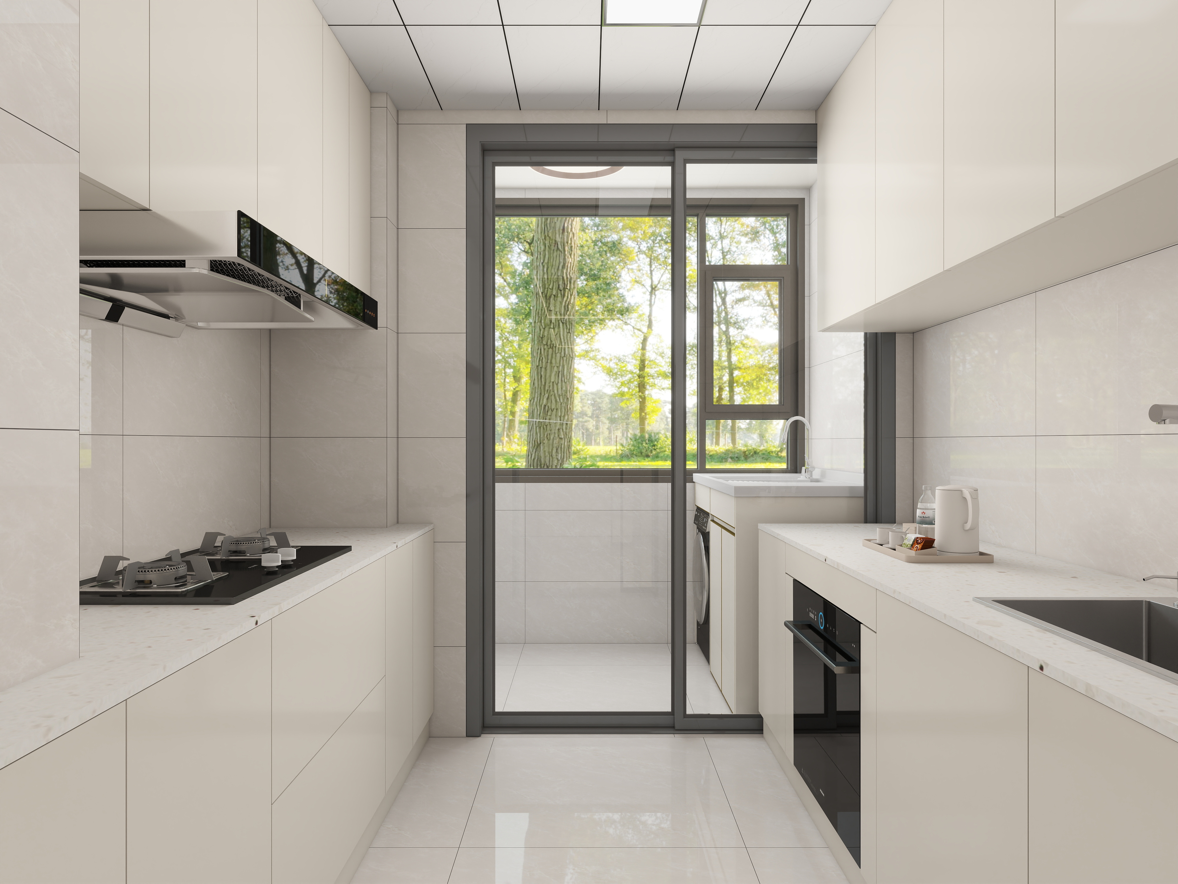 艺雅丽-110平现代简约 装修效果图