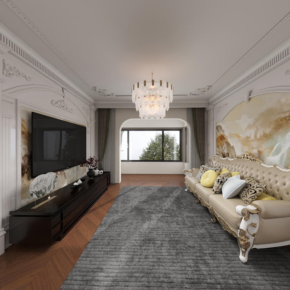 粘氏装饰装修有限工程公司-116㎡3室装修效果图