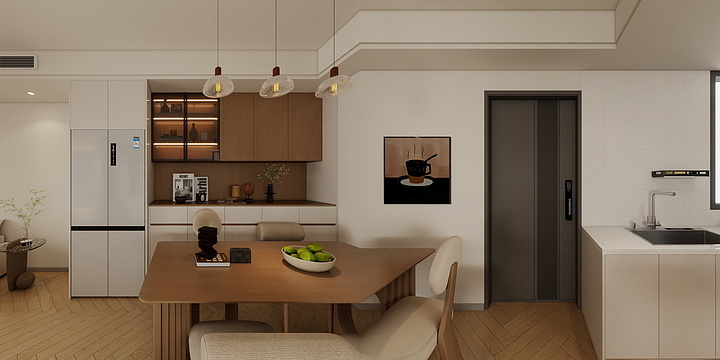 乐之居-設計-华地一期朗园3-1403-107²-装修设计方案