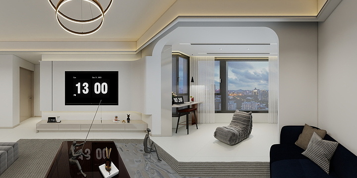 甘肃省利仕装饰装修工程有限公司-聚贤嘉苑C区住宅楼-装修设计方案