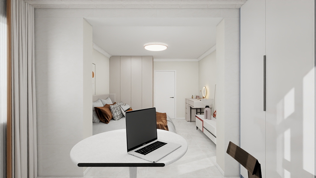 室内设计LYping-46㎡2室-装修设计方案