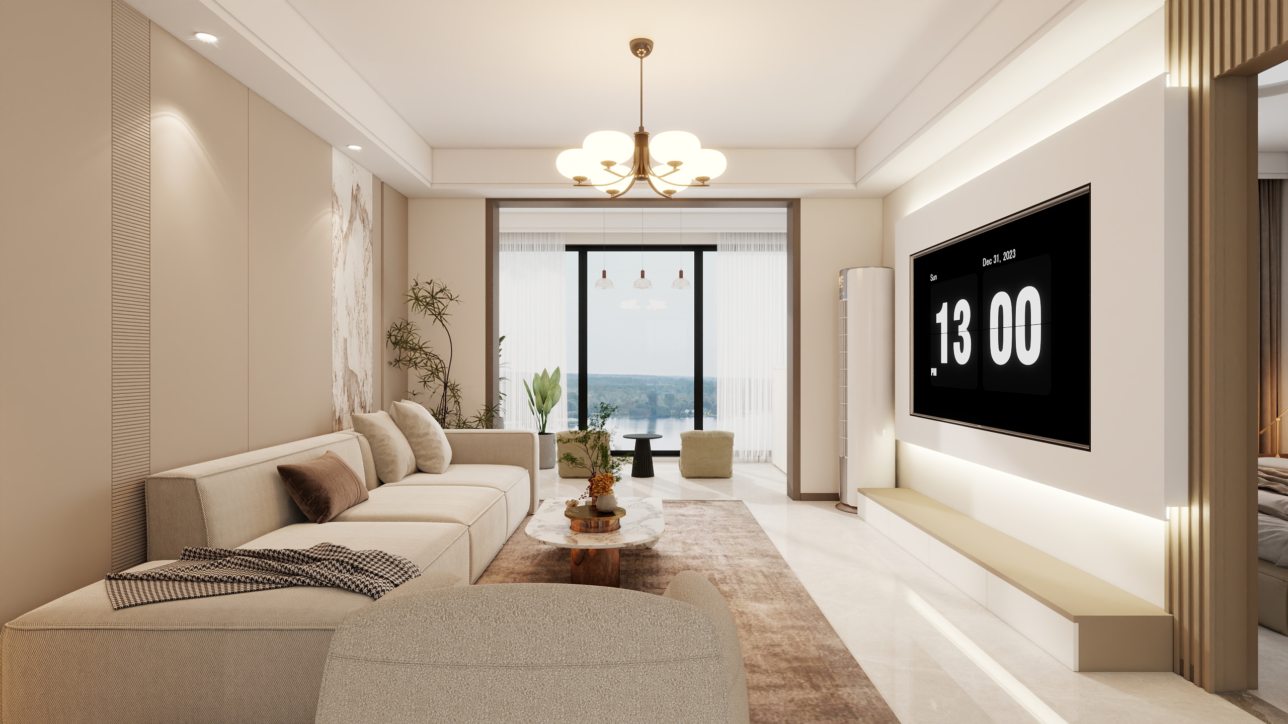 D设计师董小生-126三室现代简约暖-装修设计方案