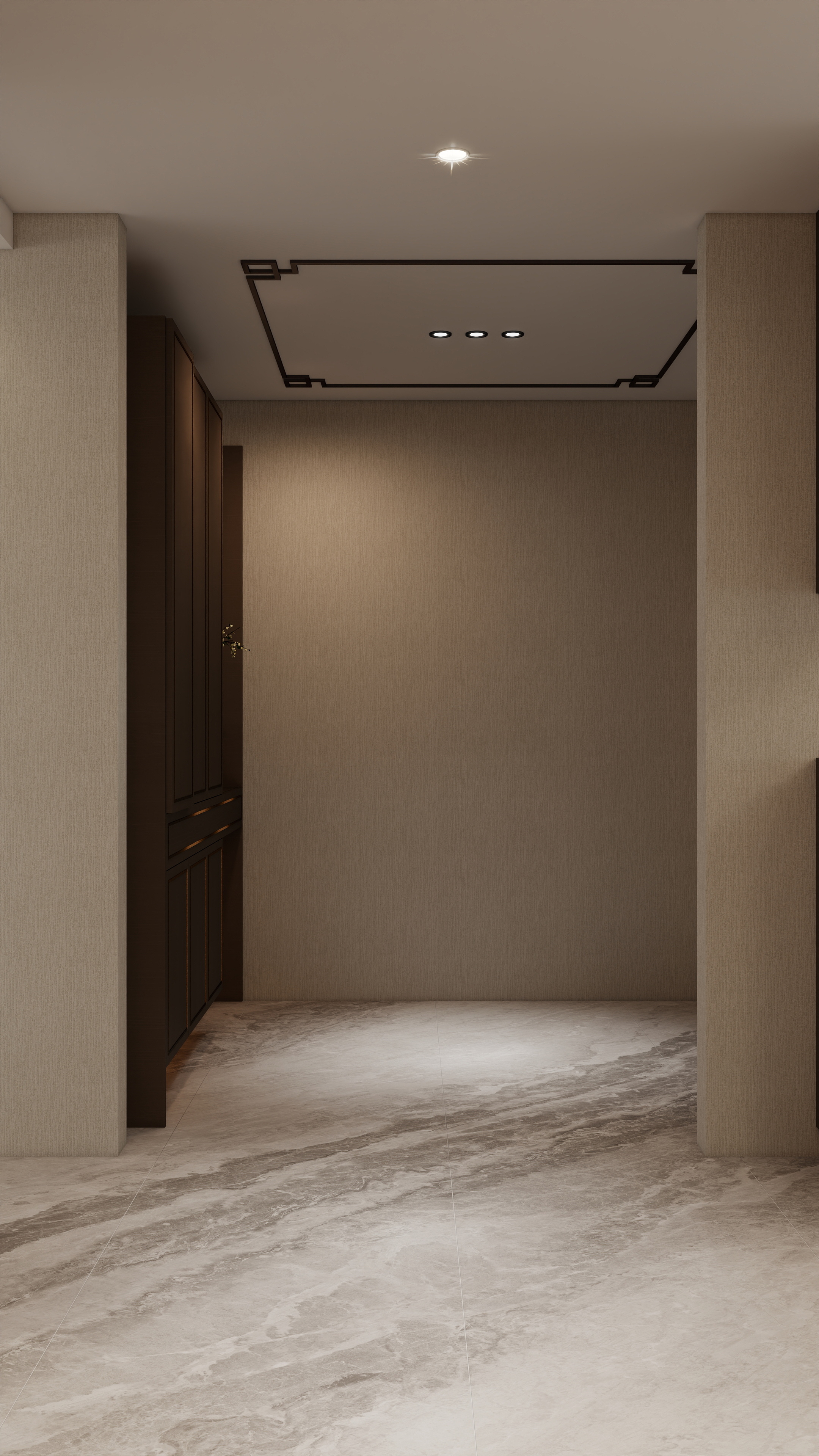 李青越-317方新中式风格别墅装修效果图